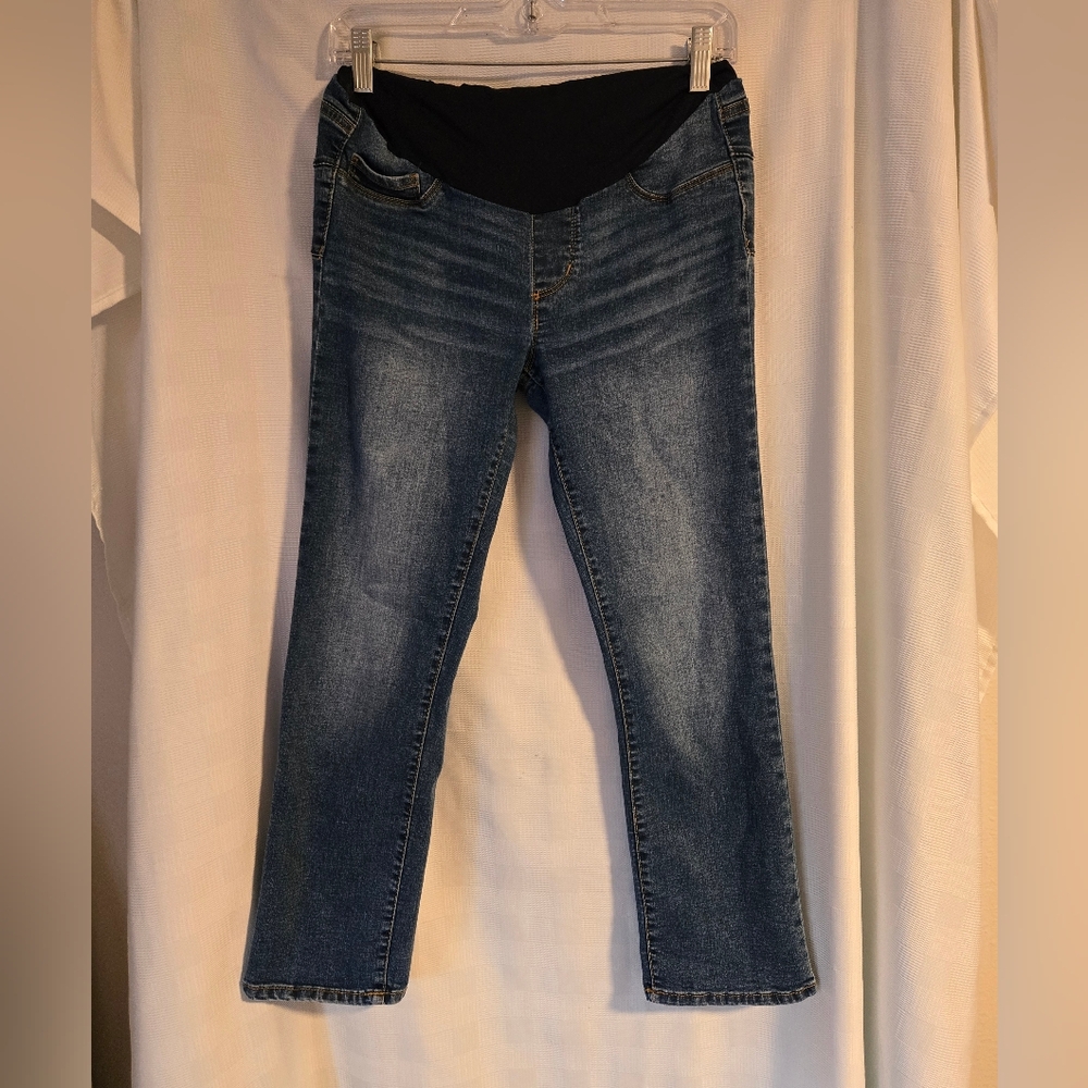 Stylish Indigo Maternity Boot Cut Jeans for Women
